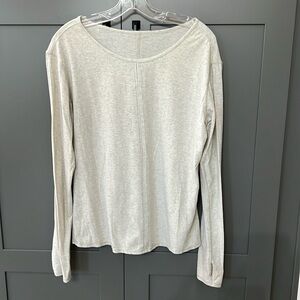 lululemon athletica Light Gray Long Sleeve Tee
